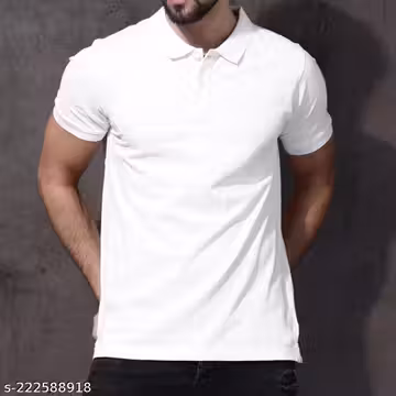 Men’s Solid Cotton Casual Shirt